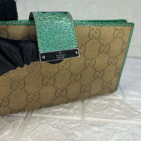 GUCCIβBeige/ebony GG Supreme VINTAGE WALLET - Picture 4 of 16